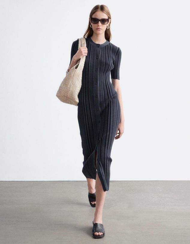 & Other Stories - Rib-Knit Midi Dress