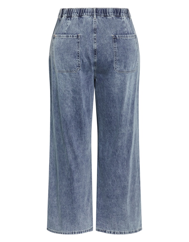 City Chic - Plus size Jorja Wide Leg Denim Pant - light wash