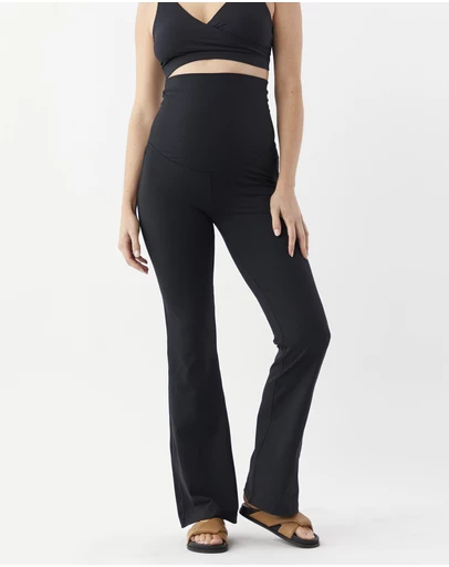 Soon Maternity - Straight Flare Overbelly Leggings