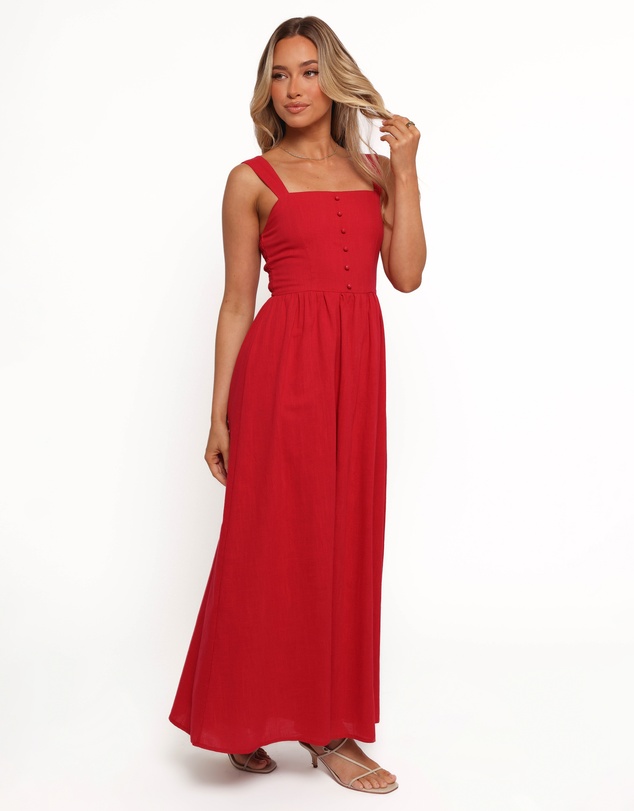 Petal & Pup - Caty Maxi Dress - Red