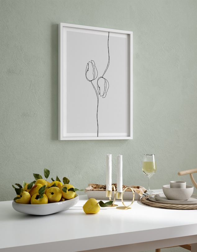 Olive et Oriel - Tulip Illustration I Art Print