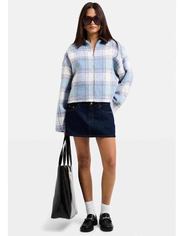 Subtitled - Nevada Plaid Oversized Jacket