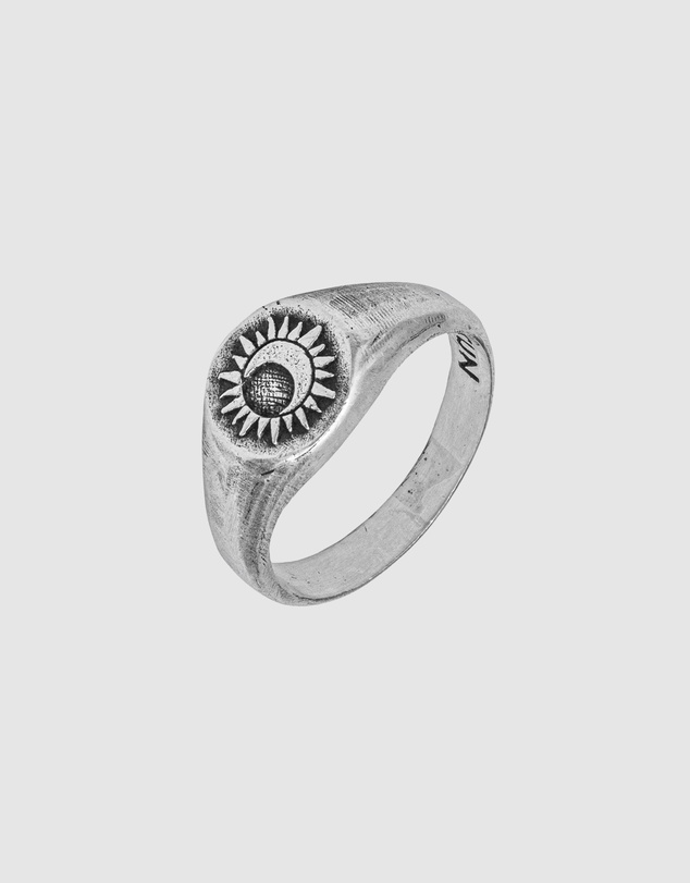 Haze & Glory - ICONIC EXCLUSIVE - Sacred Sun Signet Ring in 925 Silver