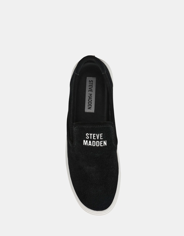 Steve Madden - Clifftop Black Suede Sneakers