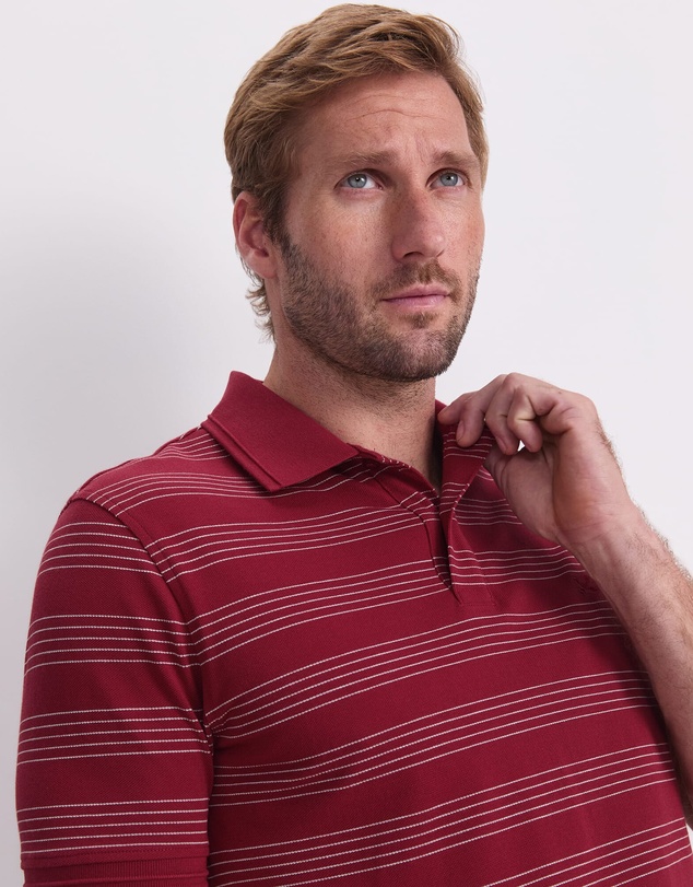 Sportscraft - SC Stripe Pique Polo