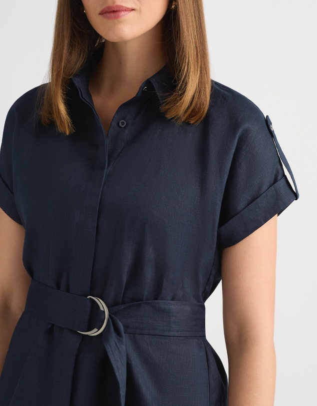 David Lawrence - Imogen Linen Belted Shirt