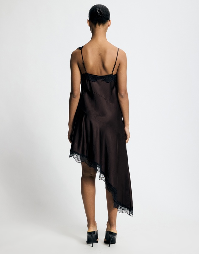 Lover - Calypso Lace Trim Asymmetric Mini Dress