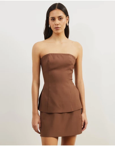 Atmos&Here - Florence Tailored Strapless Longline Top