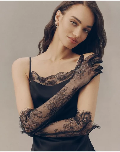 High Heel Jungle - Chantilly Lace Gloves