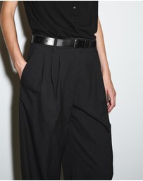 COS - Pleated Barrel-Leg Wool Trousers