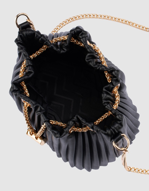 Olga Berg - Remi Pleated Drawstring Bag