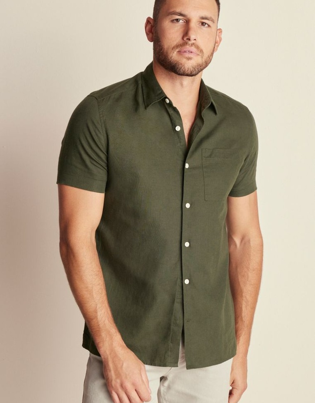NEXT - Linen Blend Short Sleeve Shirt