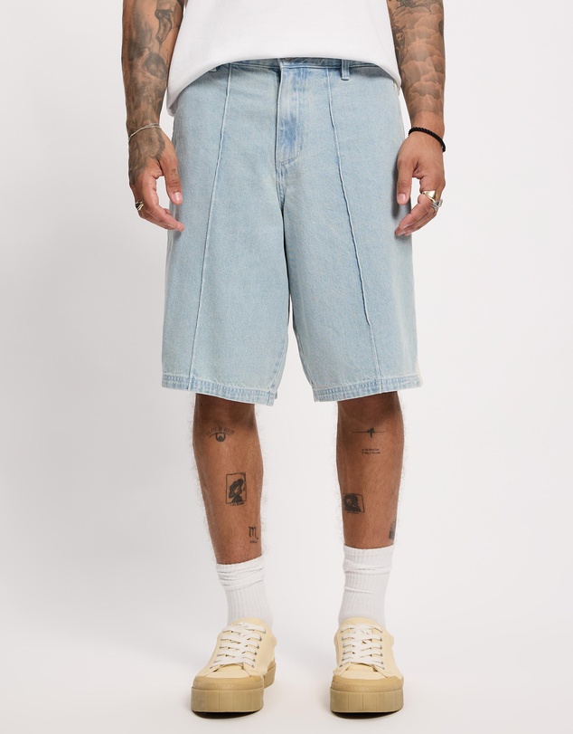 Zanerobe - Stitched Pintuck Denim Shorts