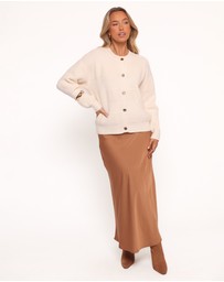 Petal & Pup - Verago Textured Stripe Cardigan - Cream