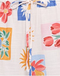 Petal & Pup - Amicia Wide Leg Pant - Tulip Stamp