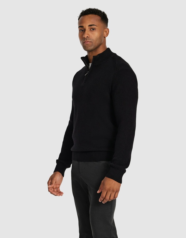 Tarocash - Jaxley Zip Neck Knit
