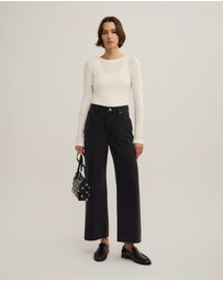 Witchery - Wide Leg Crop Jeans