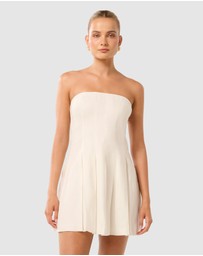 Forever New - Susie Strapless Pleated Linen Mini Dress