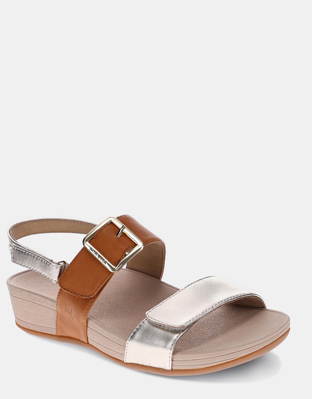 Mia Vita - Florini Platform Sandal - Champagne/Tan
