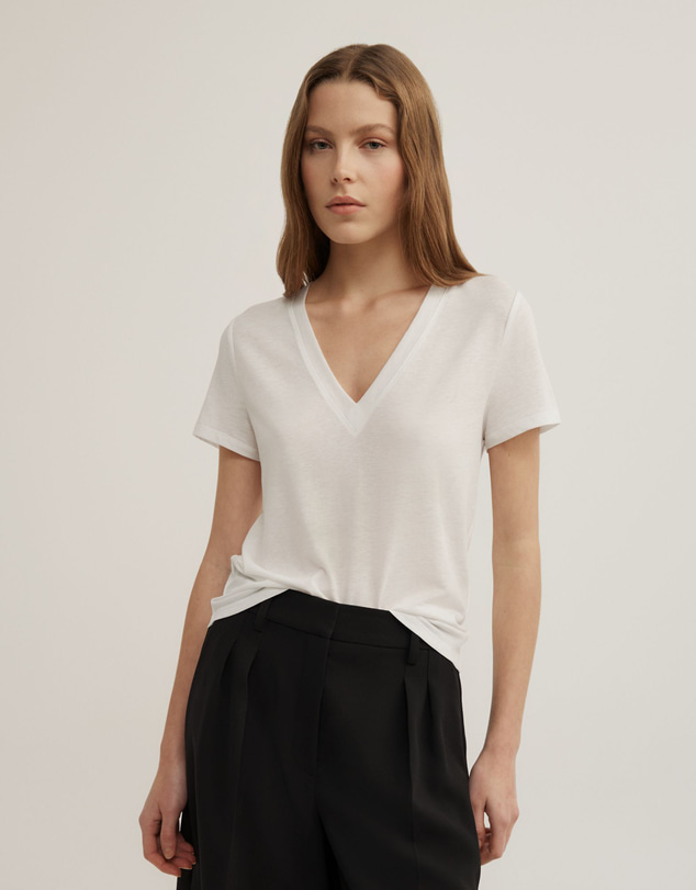 Witchery - Jersey V-neck T-shirt
