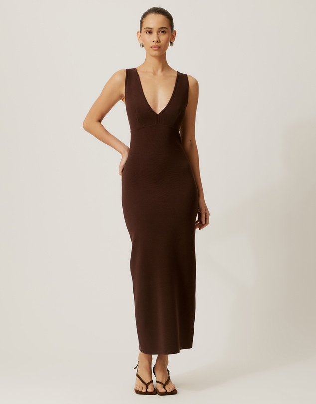 Tussah - V-Neck Knit Dress