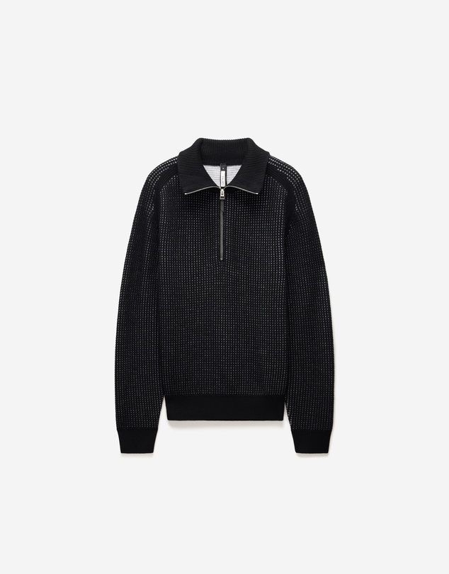 Calibre - Quarter Zip Merino Wool Sweater Black