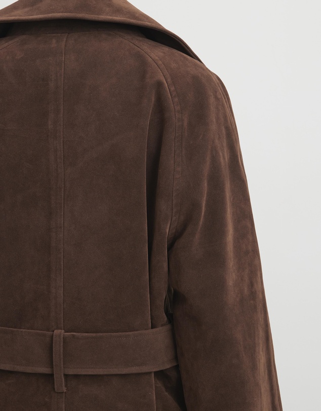 AERE - Anders Suede Look Oversized Coat