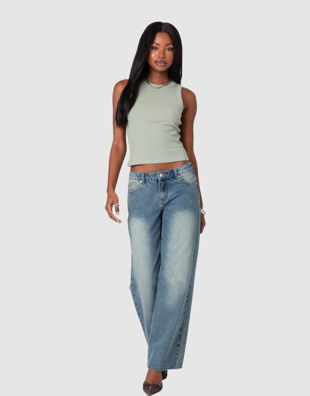 EDIKTED - Standard Ribbed Tank Top
