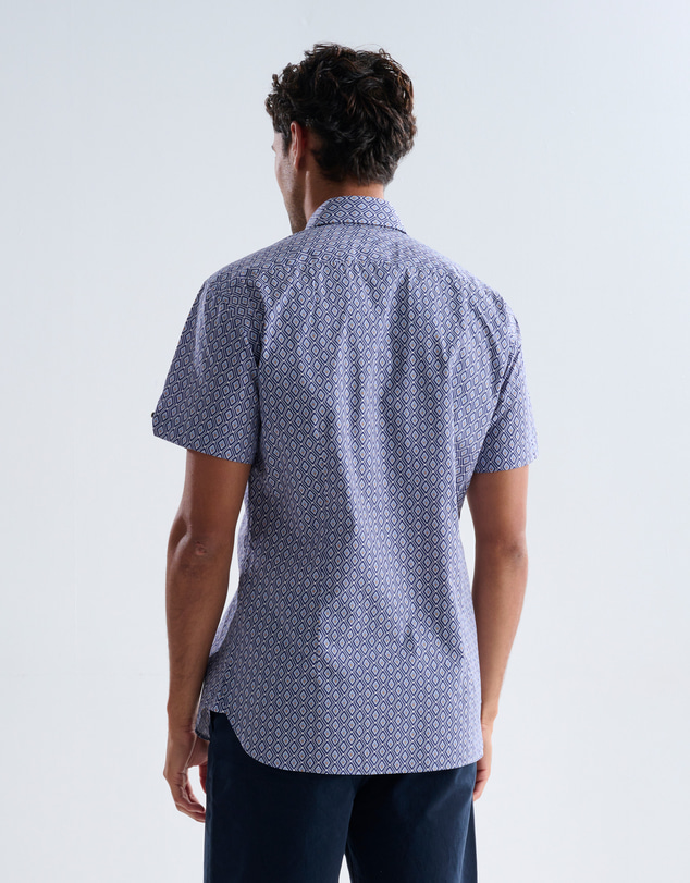 3 Wise Men - 3 Wise Men Sand Dune Print Short Sleeve Shirt
