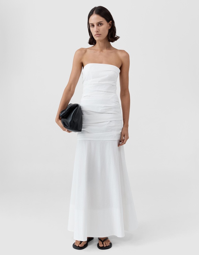 St. Agni - Gathered Strapless Longline Dress