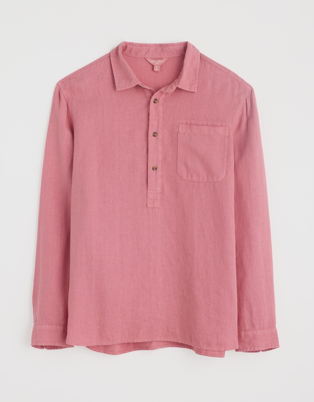 Seasalt - Seasalt Cornwall Pink Artist's Linen Shirt