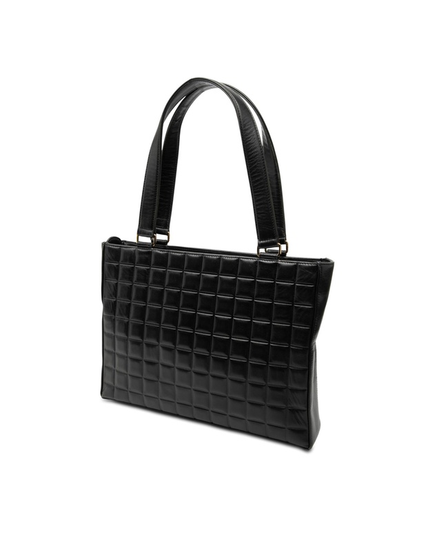Pre-Loved by Azura Reborn - Pre-Loved CC Chocolate Bar Lambskin Tote