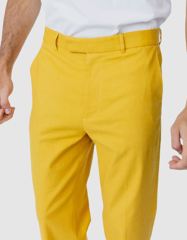 Justin Cassin - Parish Straight Linen trouser