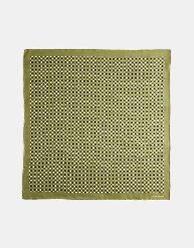 & Other Stories - Geometric Print Silk Scarf