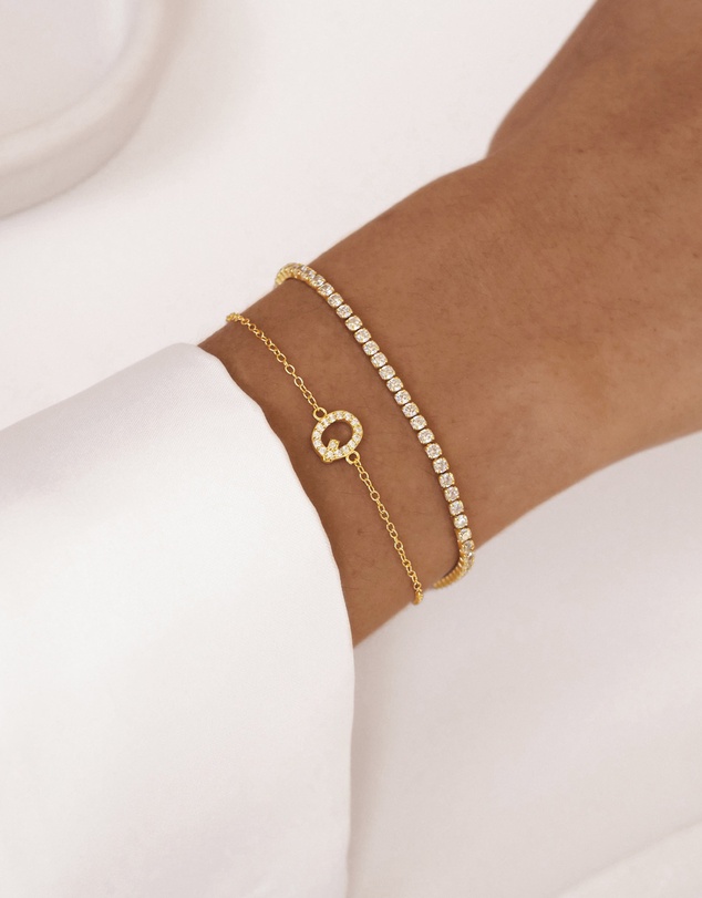 The Silver Collective - Tennis Bracelet Petite Gold