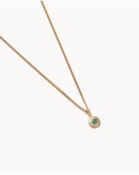 Kirstin Ash - Birthstone Necklace May Emerald