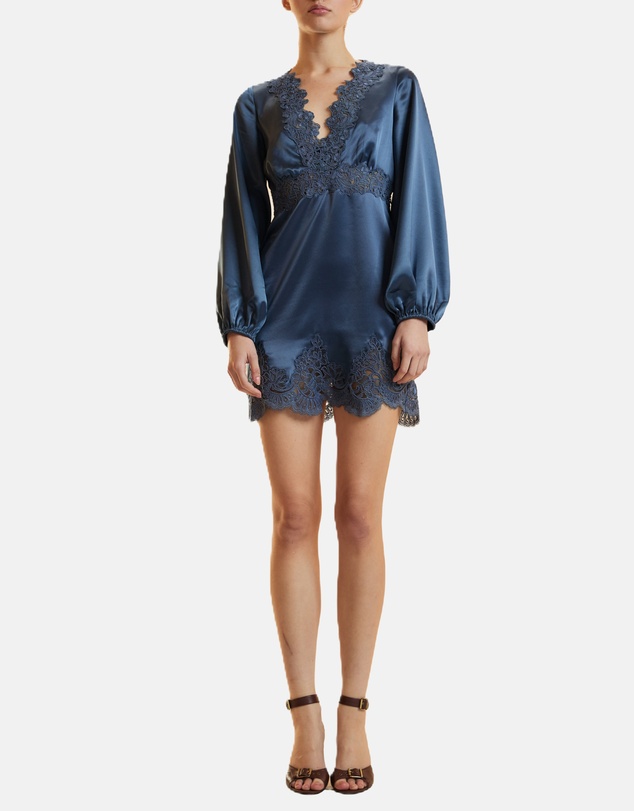 Cynthia Rowley - Satin Lace Mini Dress
