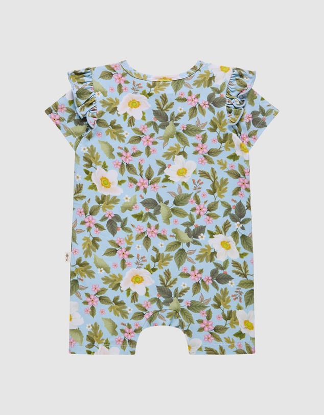 Fleur Harris - 'Heirloom Treasures' Precious Shorty Frill Coverall in Soft Teal