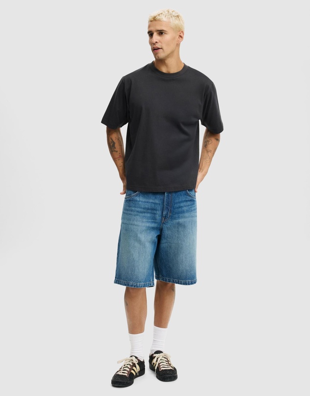 Cotton On - Baggy Denim Shorts