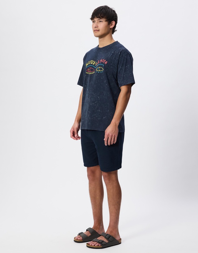 Scotch & Soda - Front Artwork Relaxed-Fit Snow-Washed T-Shirt