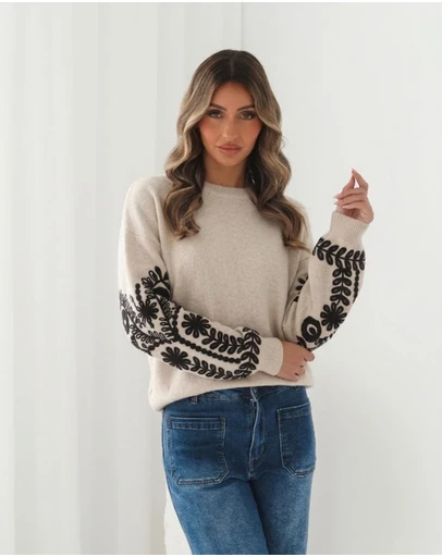 Esther & Co - Mohanna Knit - Latte