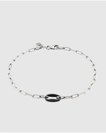 Kuzzoi - ICONIC EXCLUSIVE - Bracelet Male Basic Long Link 925 Sterling Silver