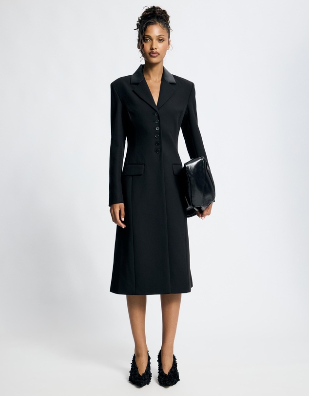 Lover - Salom Contrast Collar Suiting Coat