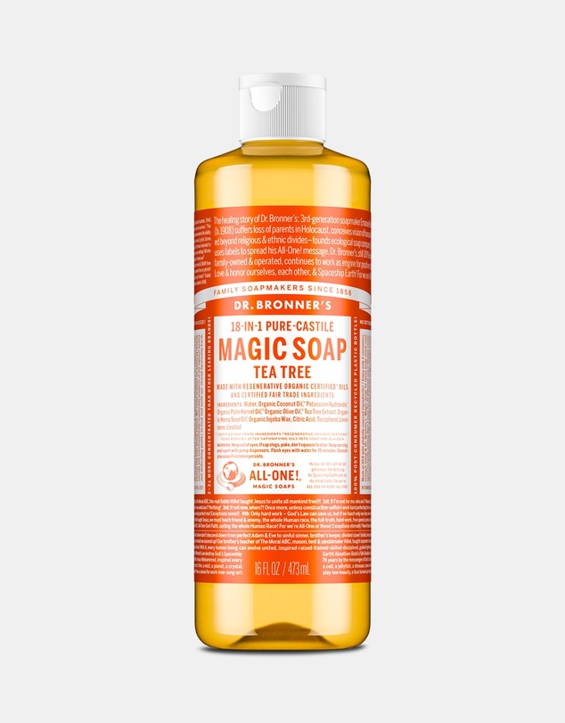 Dr Bronner's - Pure Liquid Castile Soap - Tea Tree 473ml