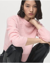 M.N.G - Knitted Sweater With Perkins Neck