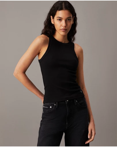 Calvin Klein Jeans - Ribbed Cotton Tank Top