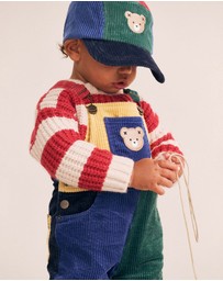 Huxbaby - Colour Block Cord Overalls - Babies-Kids