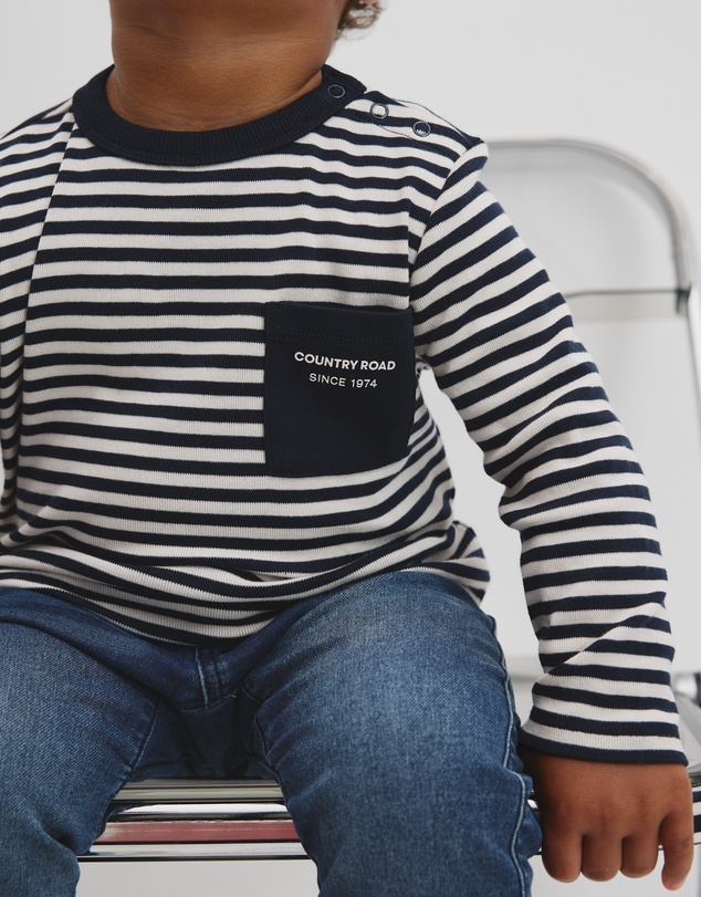 Country Road - Cotton Long Sleeve Pocket T-shirt
