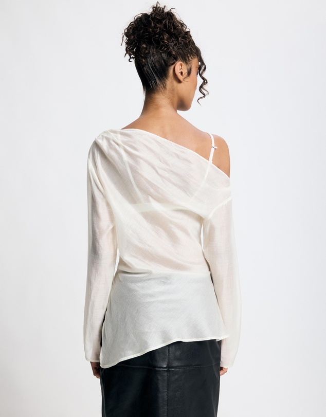 Lover - Layla LS Asymmetric Sheer Top