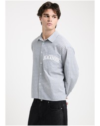Black Noise White Rain - Heaton Long Sleeve Shirt